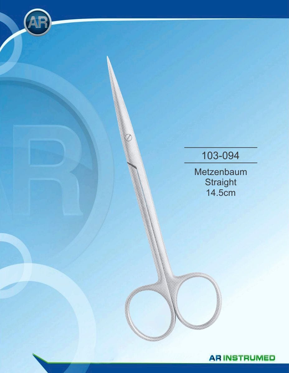 Metzenbaum Straight 14.5cm – AR Instrumed, Surgical Instruments