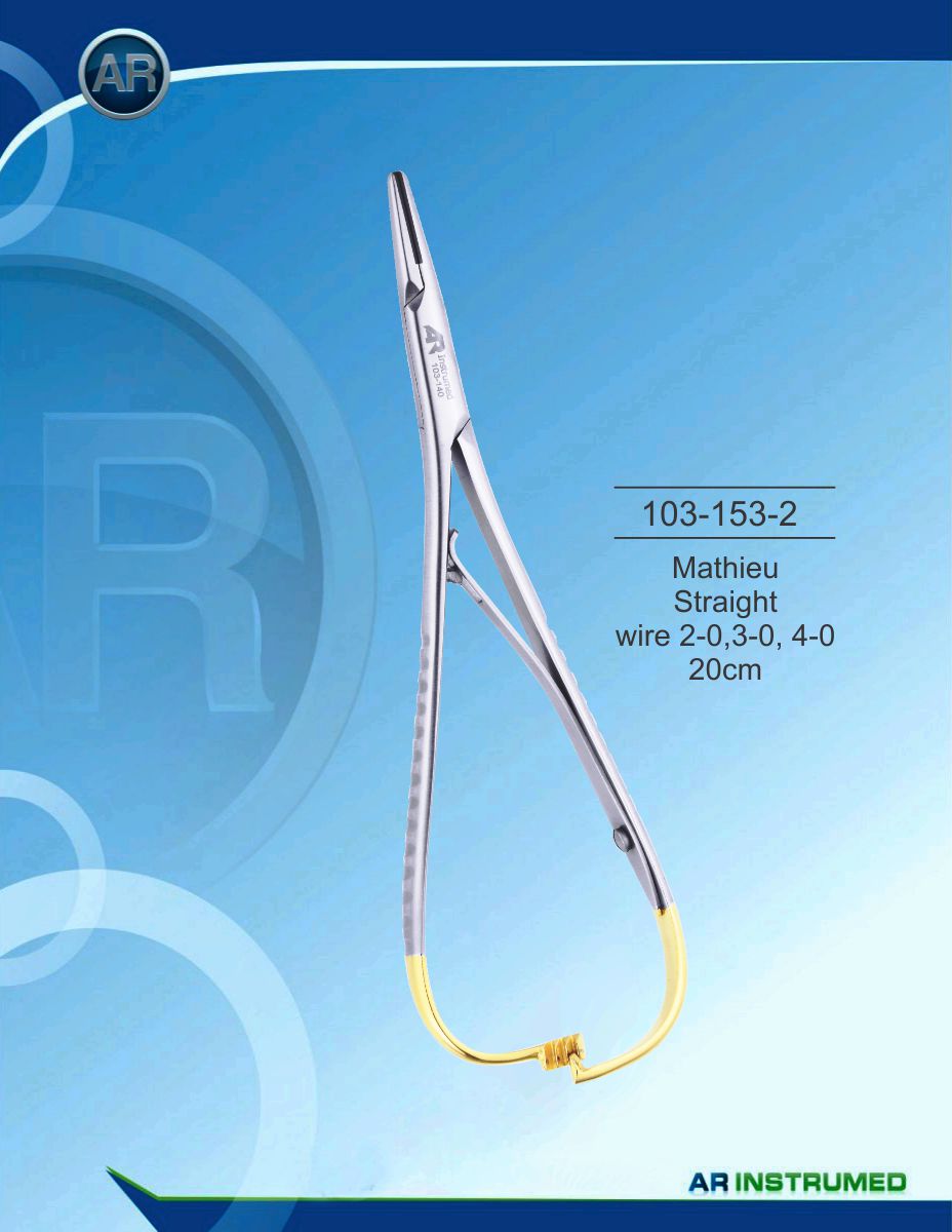 Mathieu Straight wire 2-0,3-0, 4-0 20cm