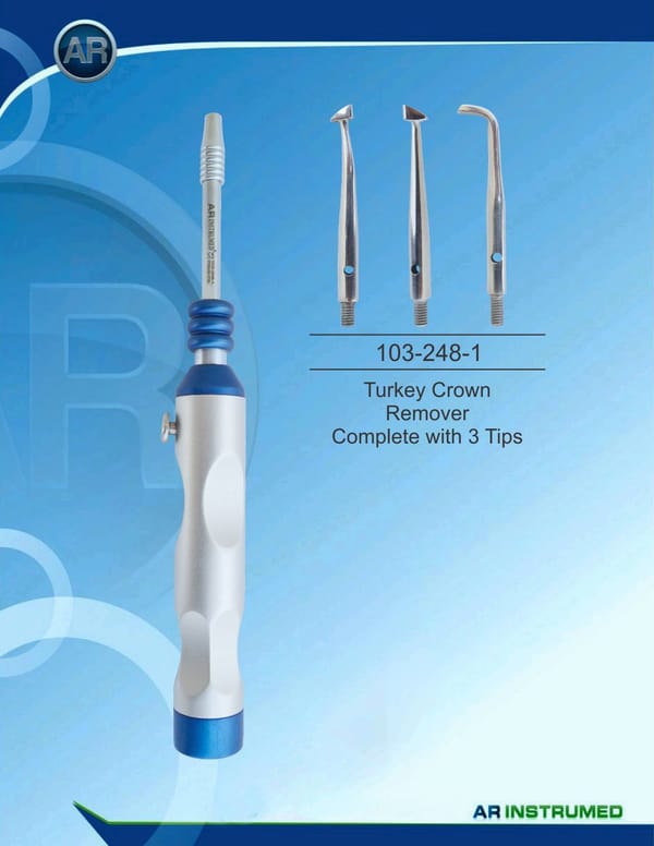Turkey Crown Remover Complete with 3 Tips