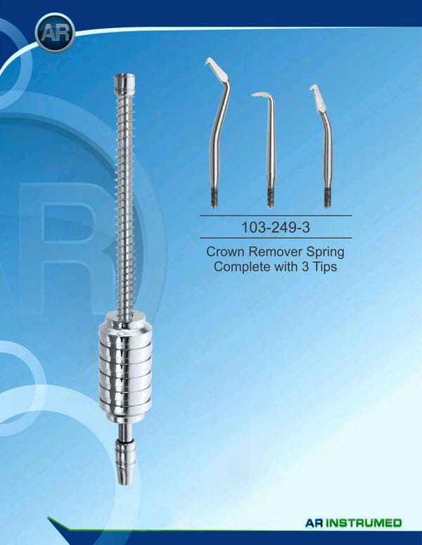 Crown Remover Spring Complete with 3 Tips