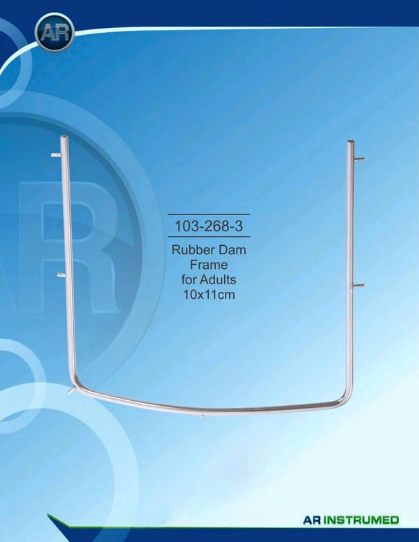 Rubber Dam Frame for Adults 10x11cm