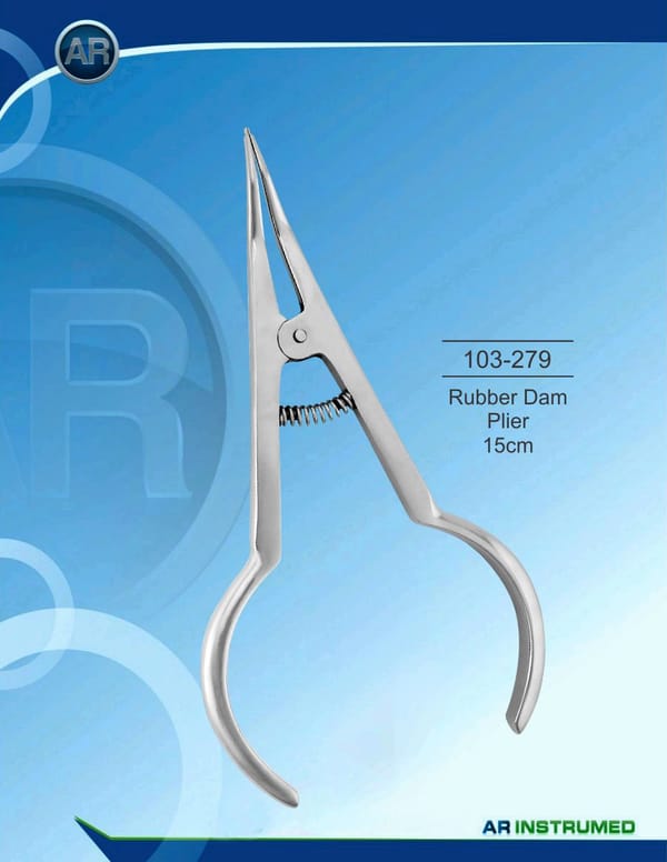 Rubber Dam Plier 15cm