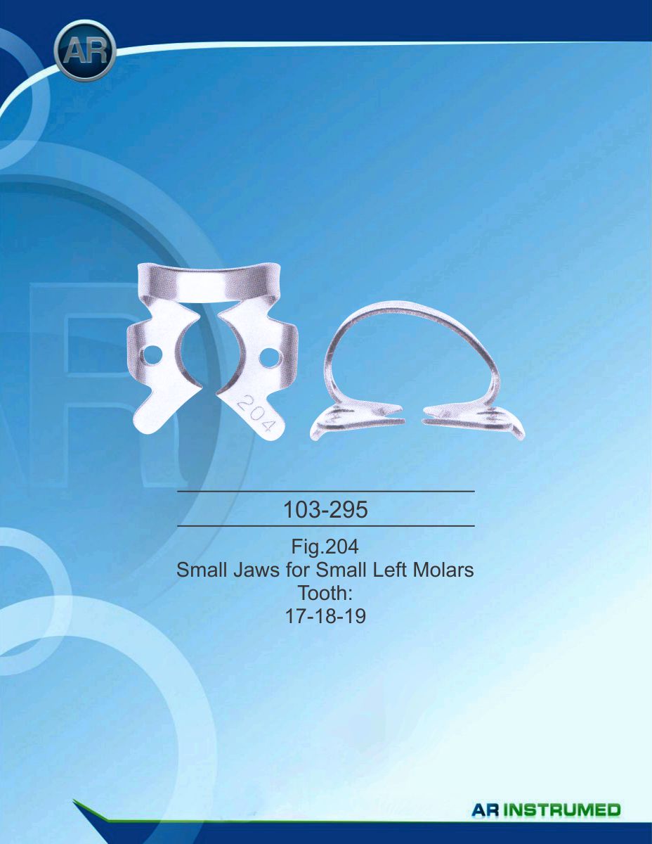 Fig.204 Small Jaws for Small Left Molars Tooth 17-18-19