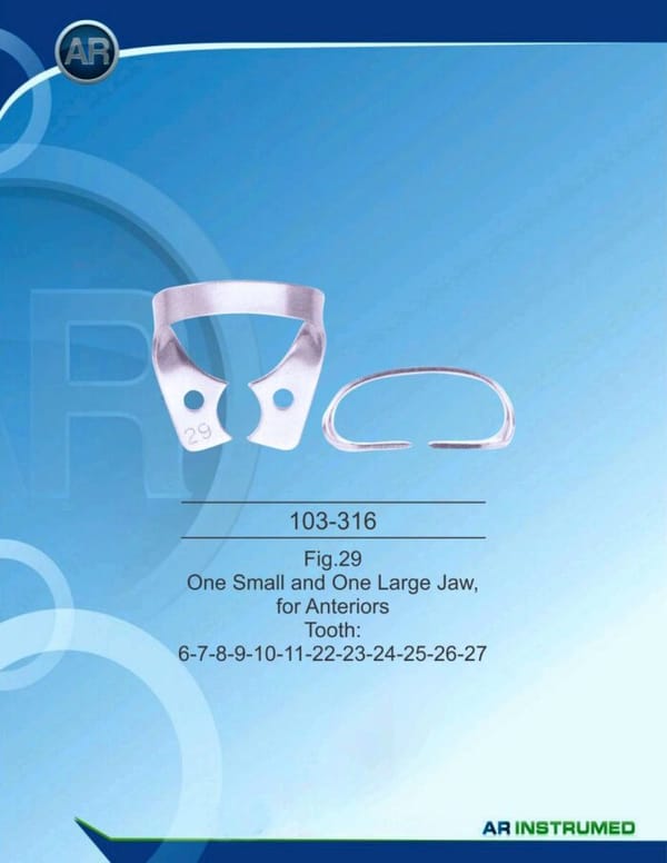 Fig.29 One Small and One Large Jaw, for Anteriros Tooth 6-7-8-9-10-11-22-23-24-25-26-27