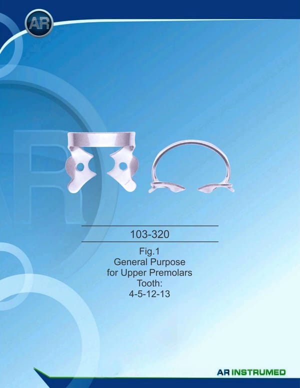 Fig.1 General Purpose for Upper Premolars Tooth 4-5-12-13
