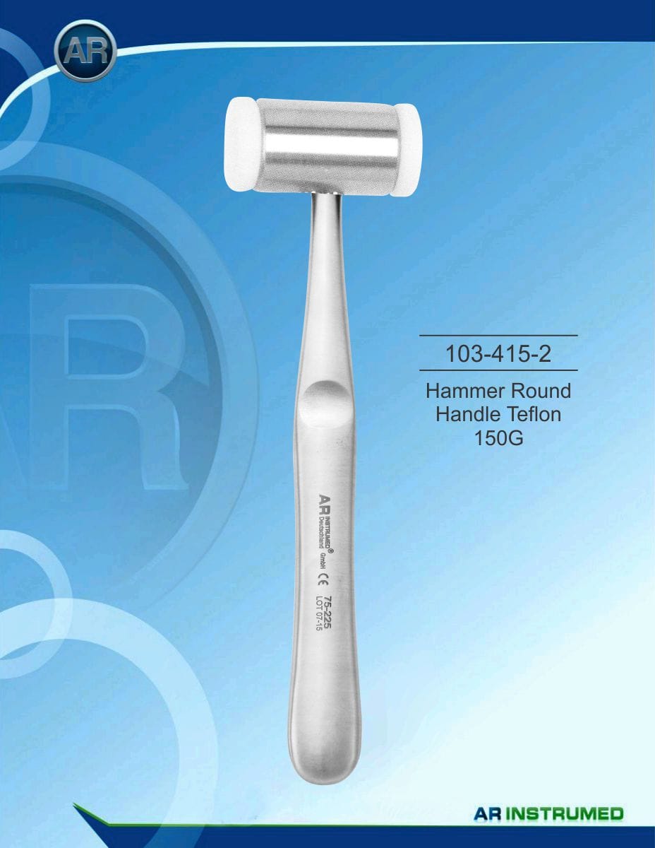 Mallet Round Handle Teflon 150G – AR Instrumed, Chirurgische Instrumente