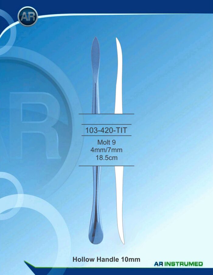 Molt 9 4mm/7mm 18.5cm Hollow Handle 10mm
