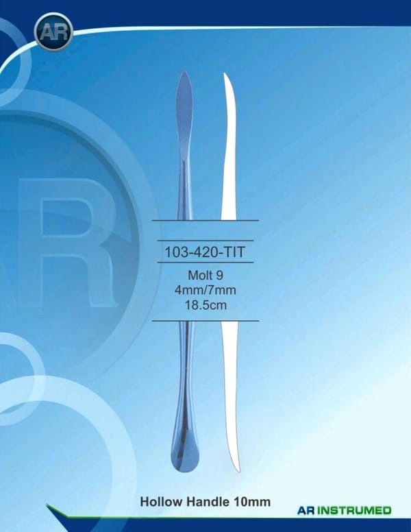 Molt 9 4mm/7mm 18.5cm Hollow Handle 10mm
