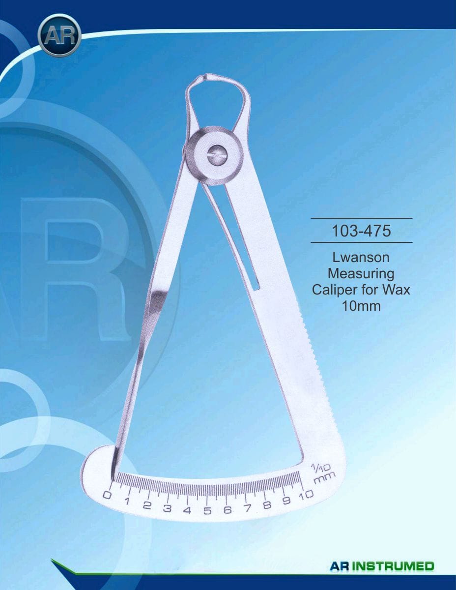 Measuring caliper Lwanson Measuring for Wax 10mm – AR Instrumed, Dental Laboratory Instruments
