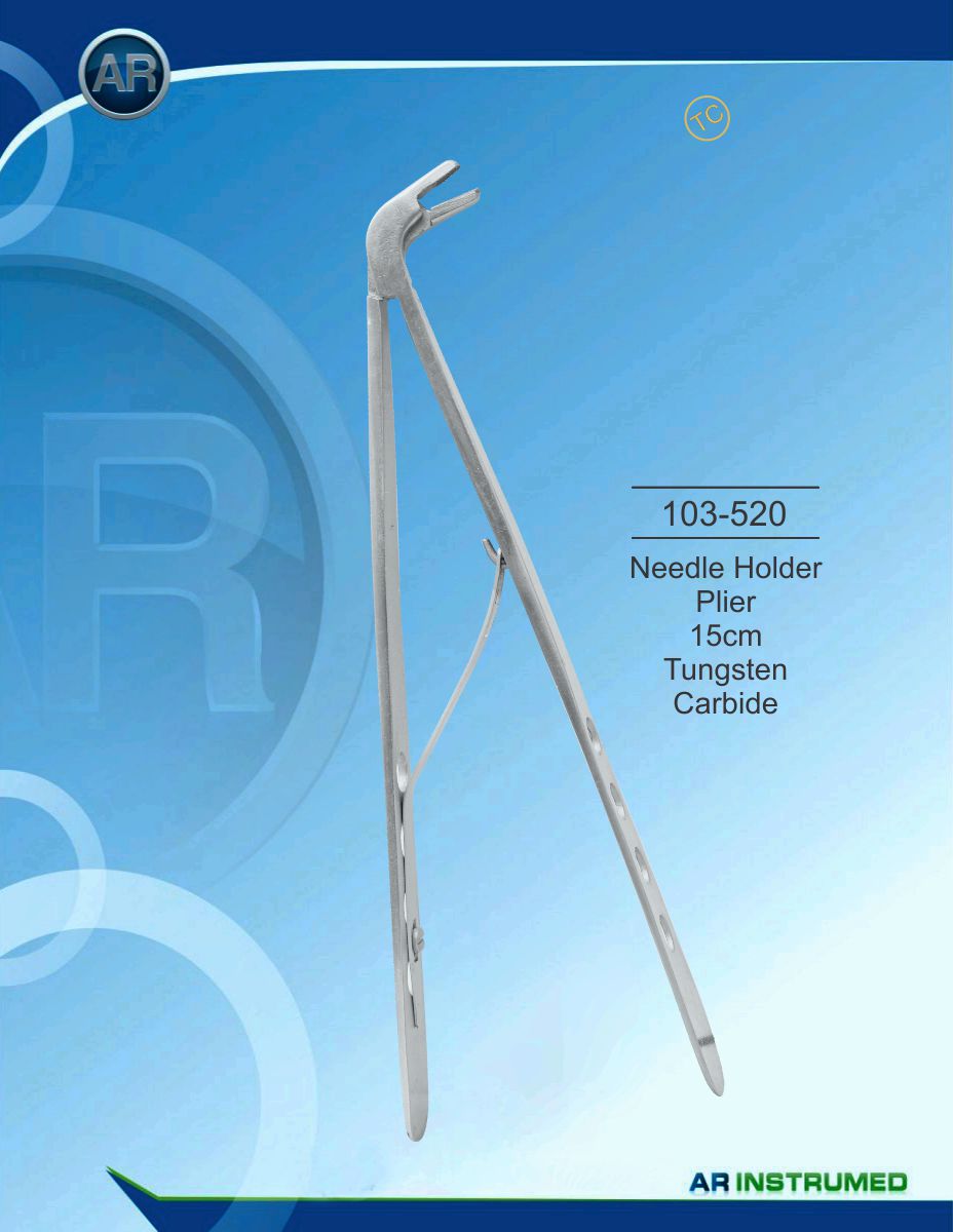 Needle Holder Plier 15cm Tungsten Carbide