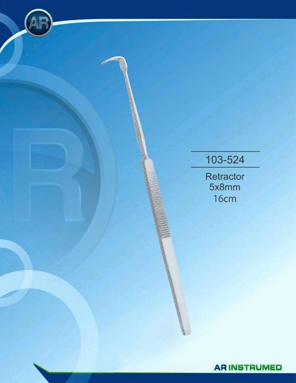 Retractor 5x8mm 16cm
