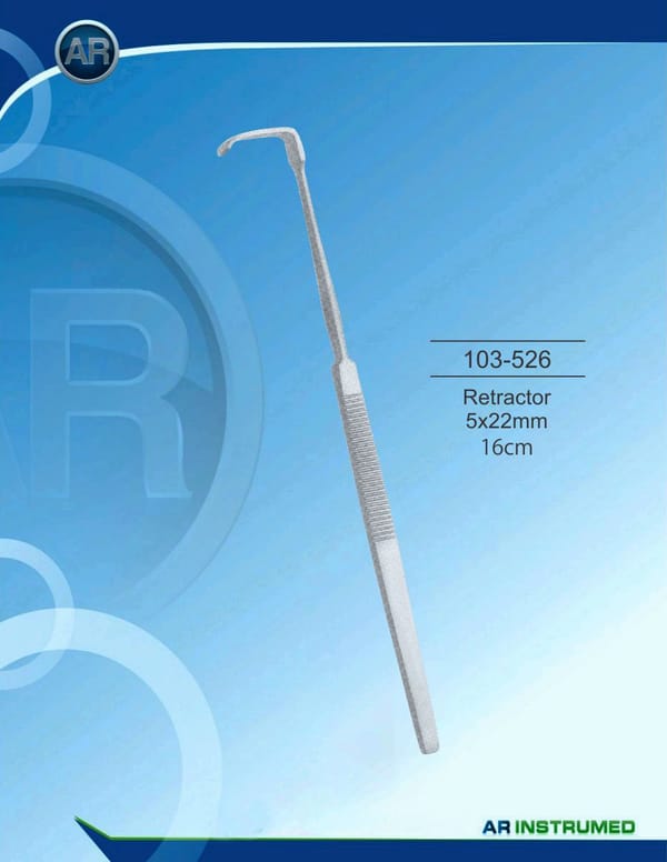 Retractor 5x22mm 16cm