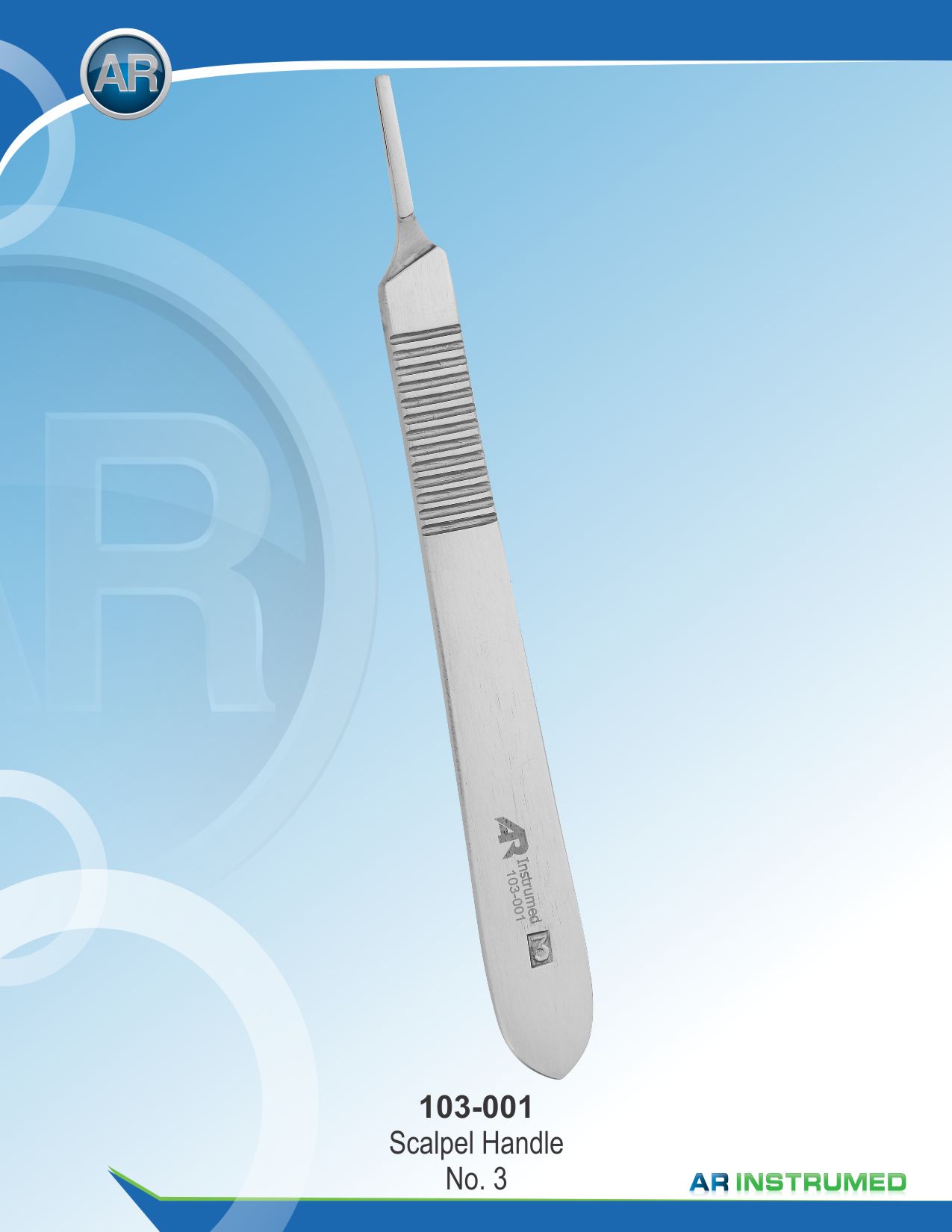 Scalpel Handle No.3 130mm – AR Instrumed, Scalpels & Blades