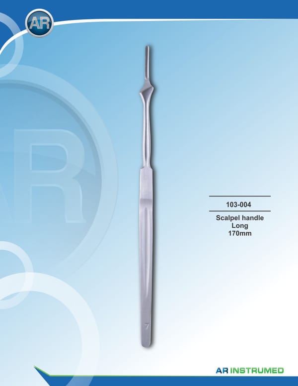 Scalpel Handle Long 170mm