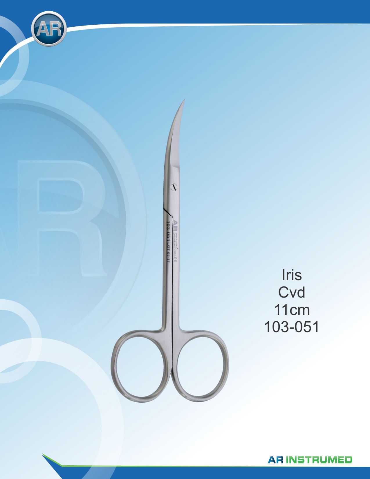 Iris Scissor Angle Curved 11cm