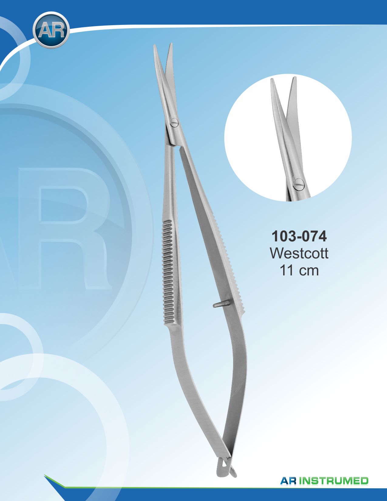 Westcott Scissor Curved 11cm – AR Instrumed, Scissors & Needle Holders