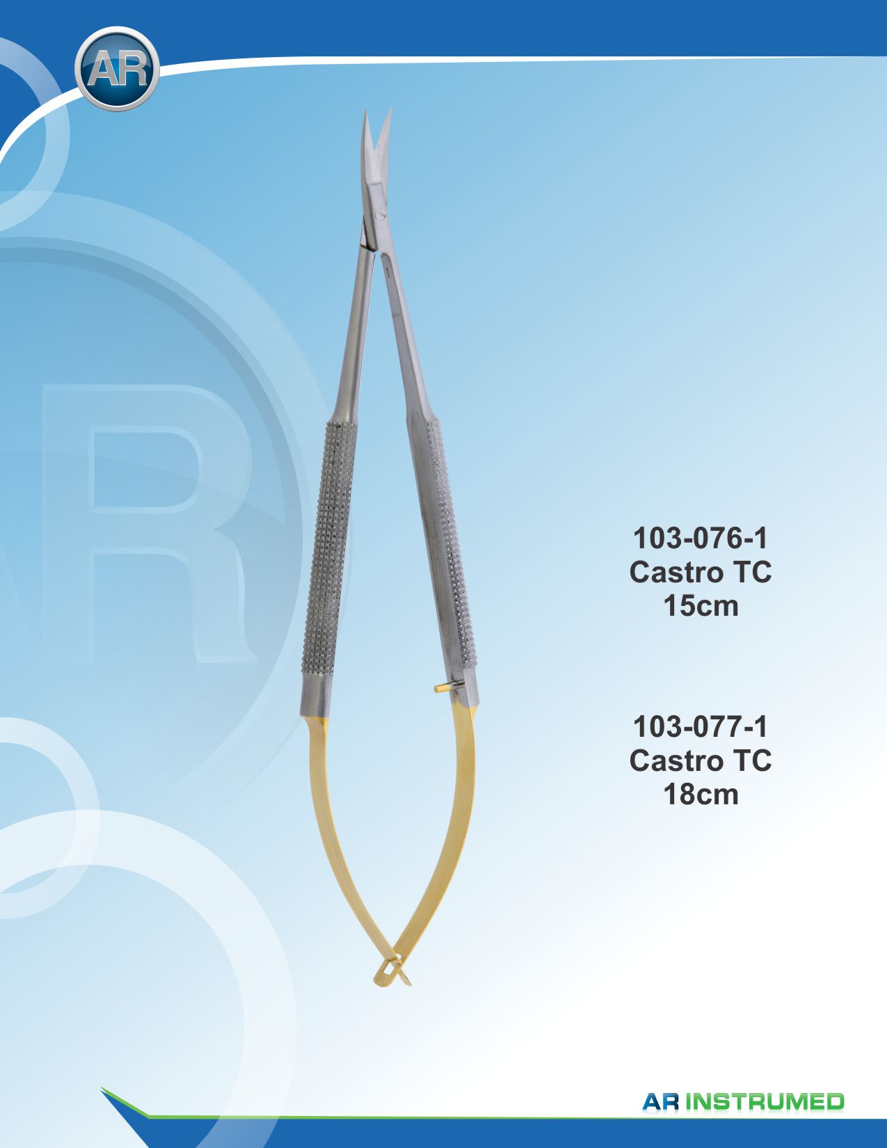 Castro Scissor Curved Tungsten Carbide 15cm