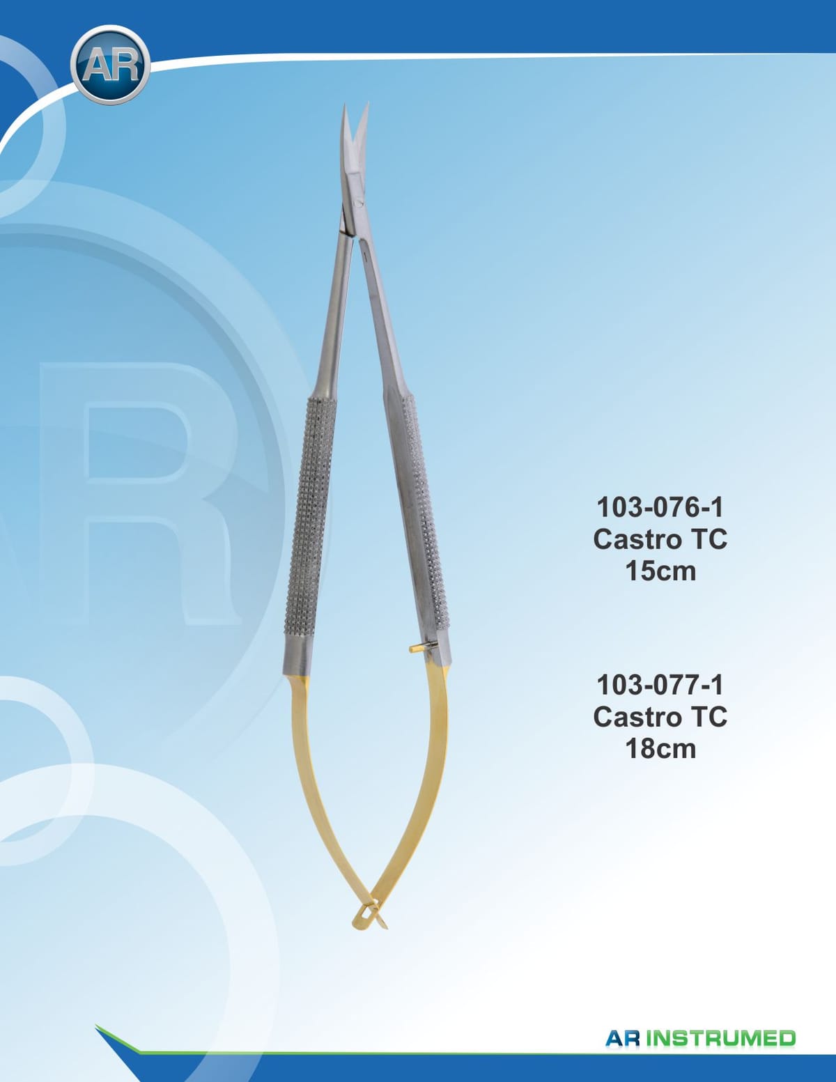 Castro Scissor Curved Tungsten Carbide 15cm – AR Instrumed, Surgical Instruments