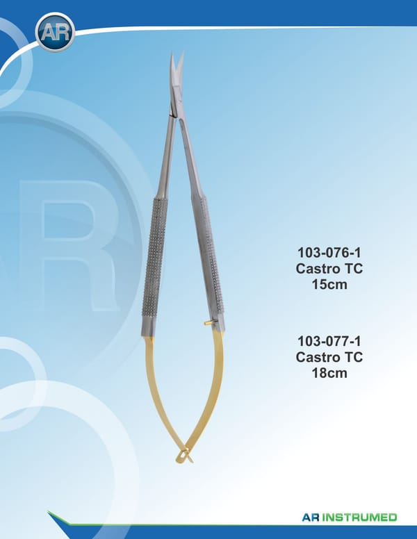 Castro Scissor Curved Tungsten Carbide 15cm