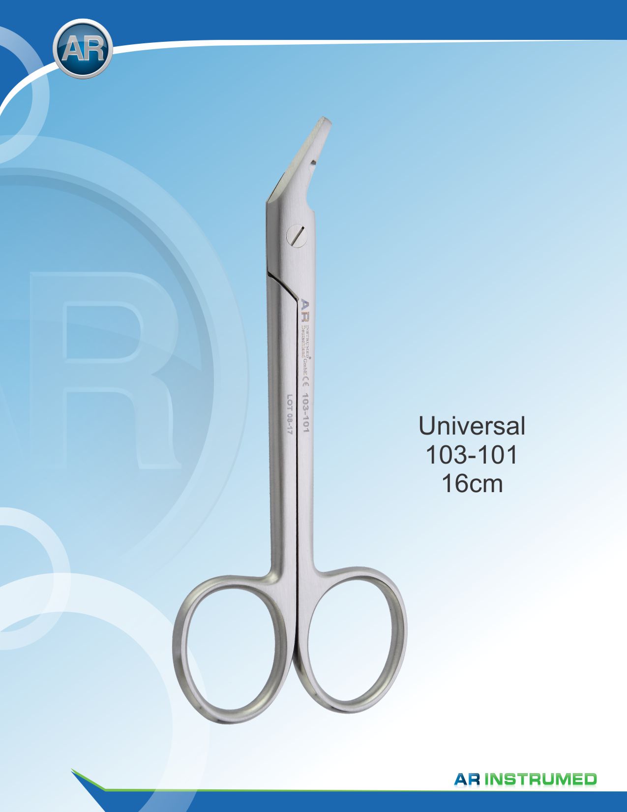 Universal Scissor Curved 16cm – AR Instrumed, Scissors & Needle Holders