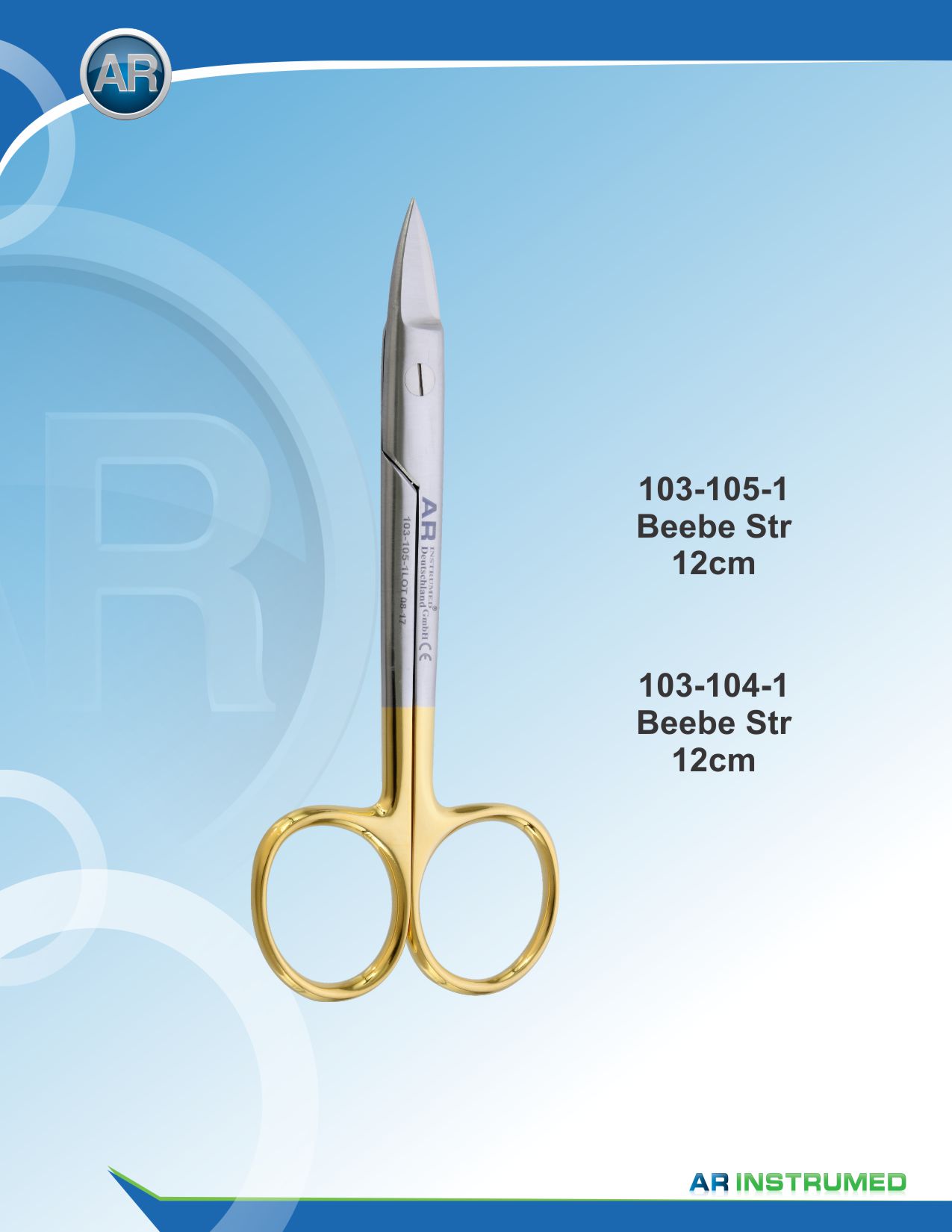 Beebe Scissor Curved 12cm Saw Edge