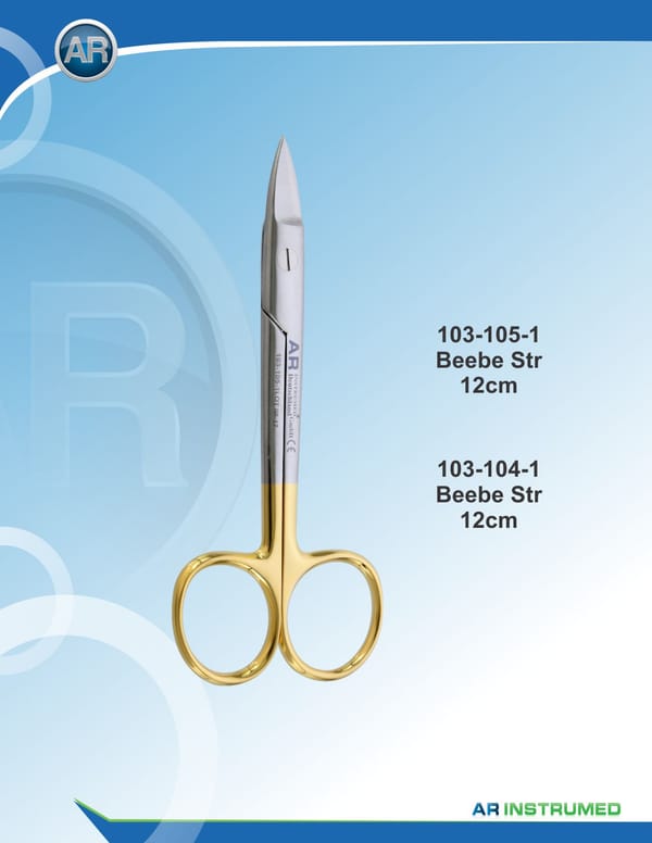 Beebe Scissor Curved 12cm Saw Edge