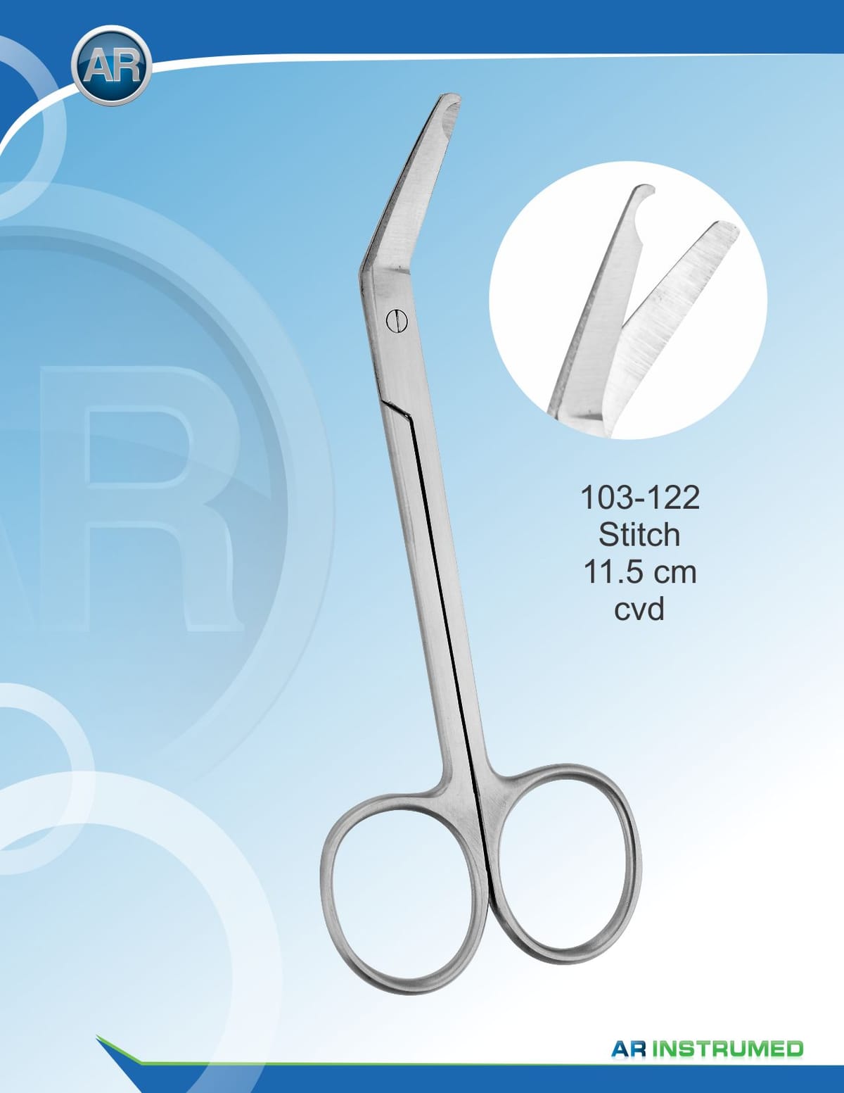 Stitch Angular 11.5cm – AR Instrumed, Suture Materials