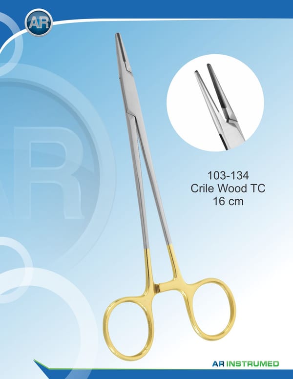 Needle holder Crile Wood TC
