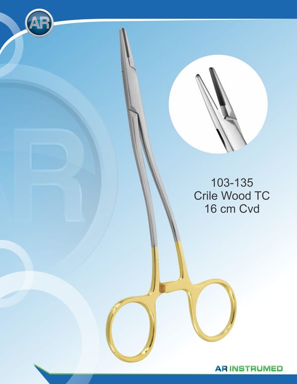 Needle holder Crile Wood TC