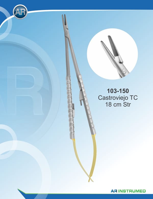 Needle Holder Castroviejo Straight wire 5-0,6-0,7-0 18cm