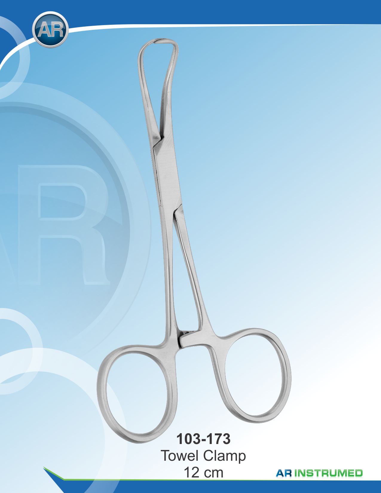 Towel Clamp Forceps 13cm – AR Instrumed, Scissors & Needle Holders