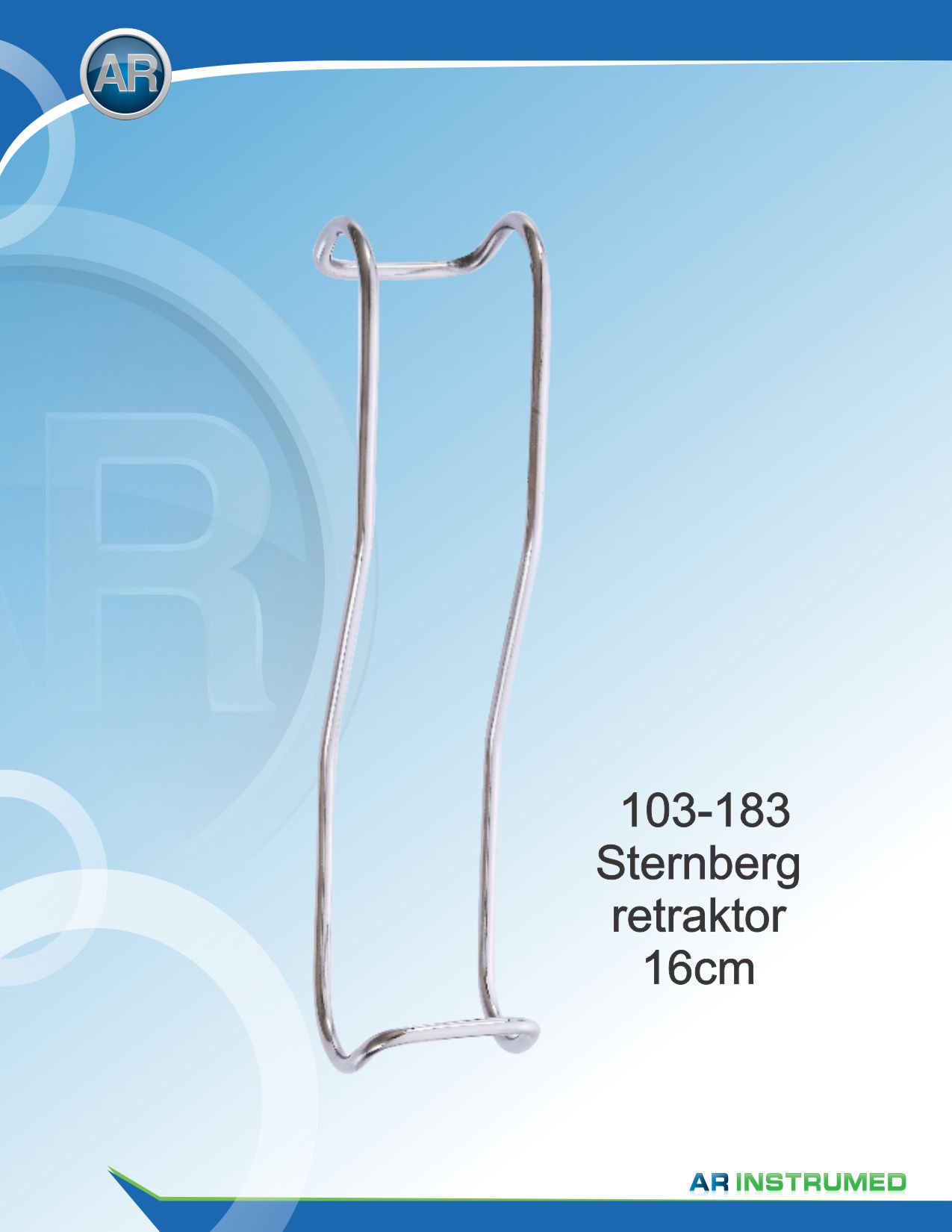 Sternberg Retractor 16cm – AR Instrumed, Surgical Hand Instruments