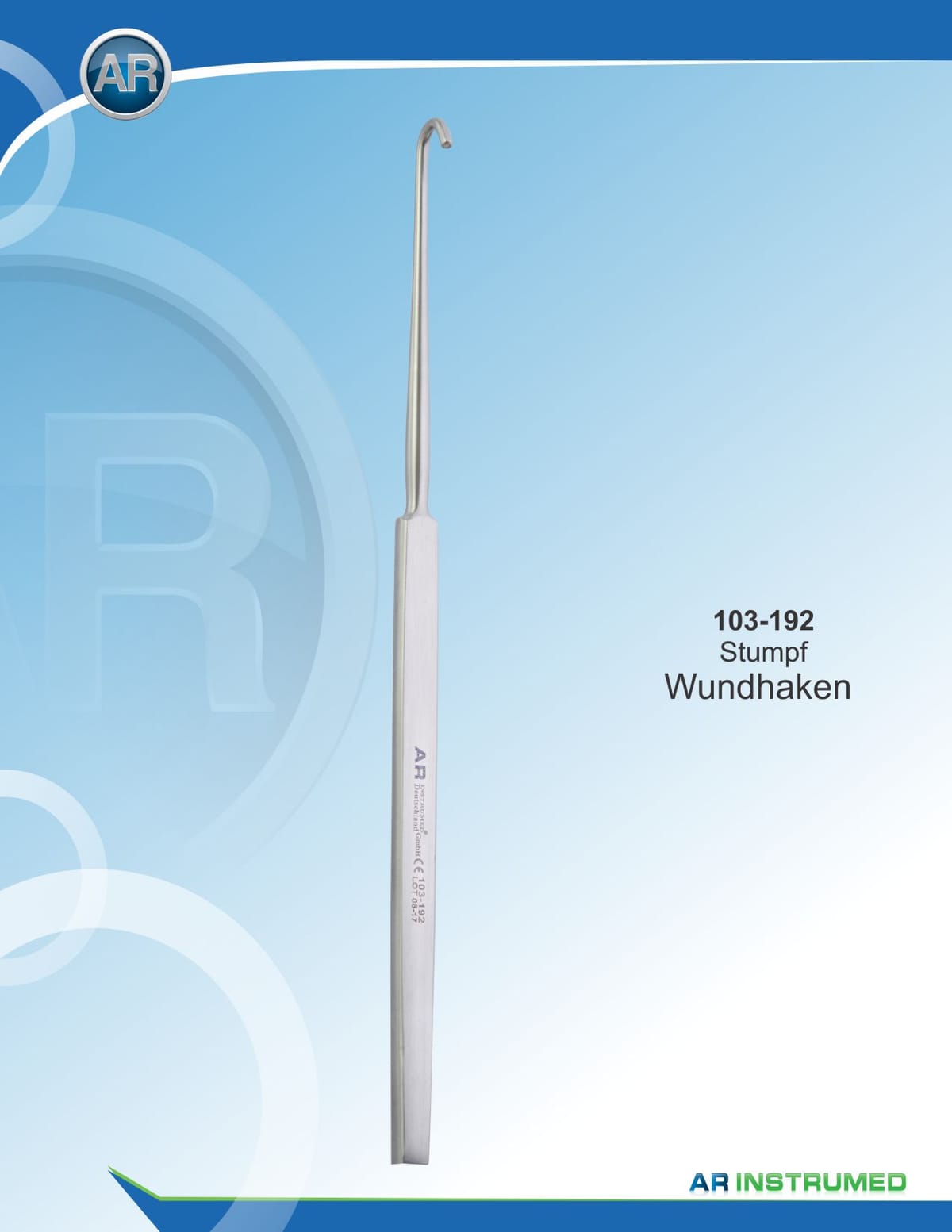 Retractor Blunt 16cm – AR Instrumed, Surgical Instruments