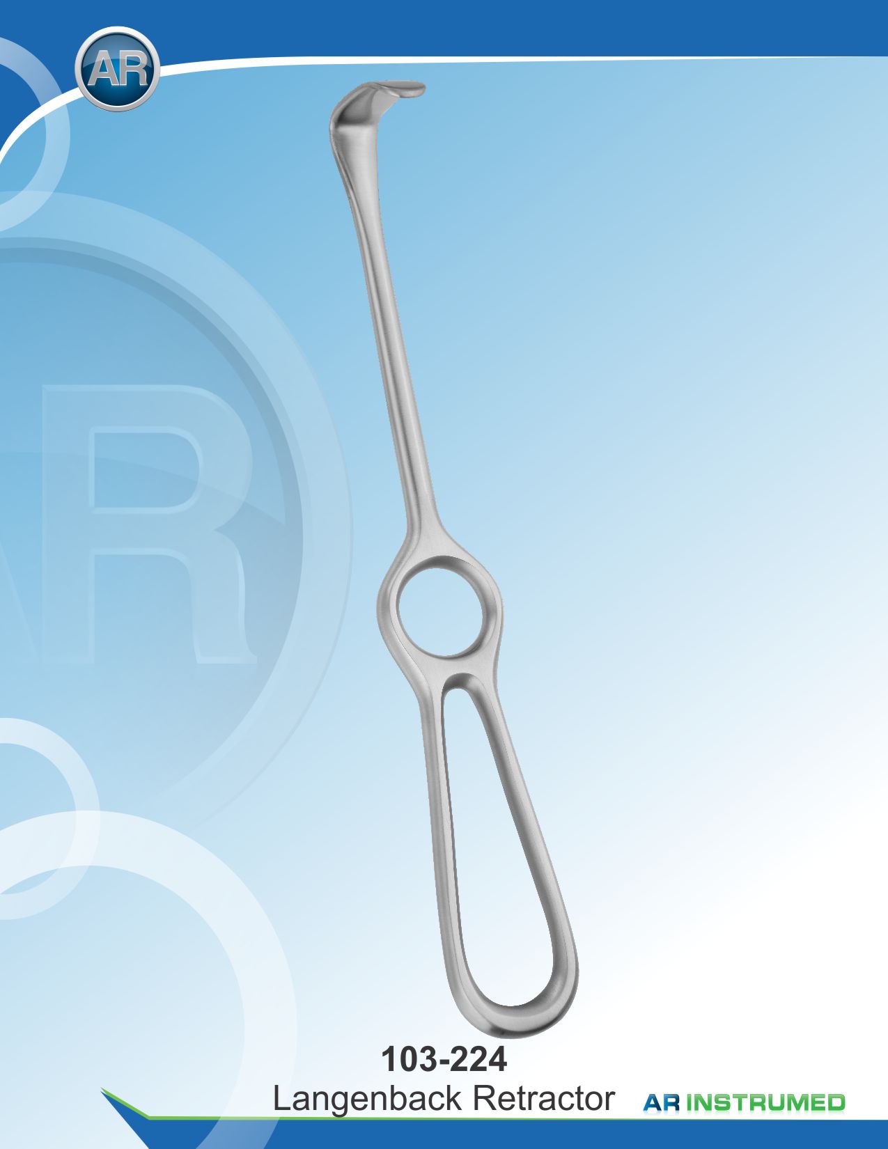 Lengenback Retractor 30x16mm 21cm