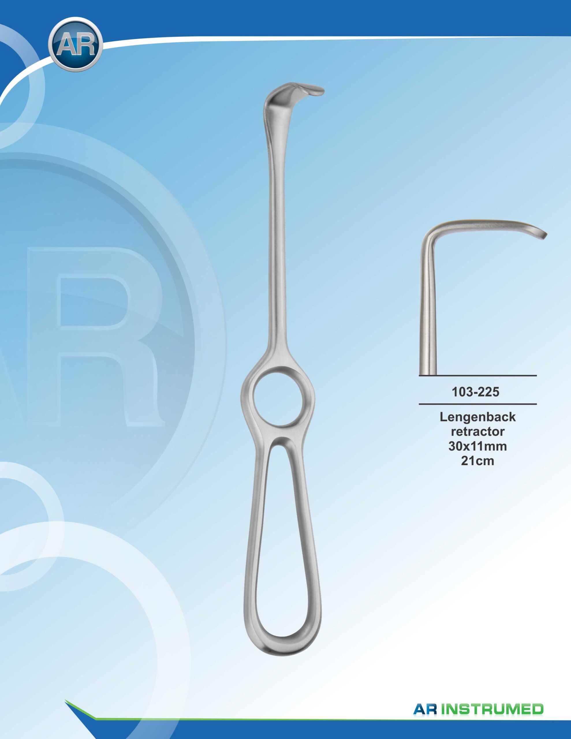Lengenback Retractor 30x11mm 21cm