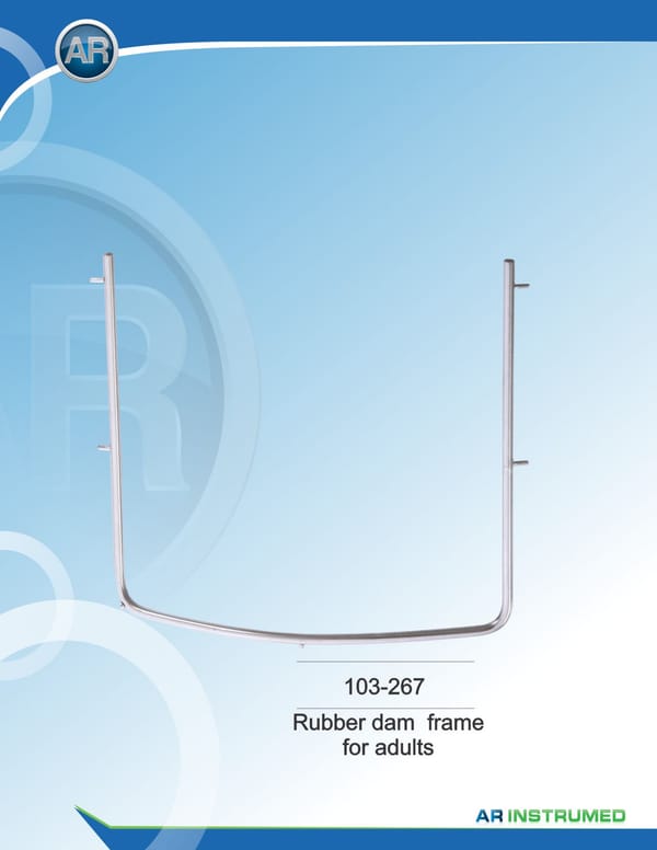 Rubber Dam Frame for Adults 9x10cm