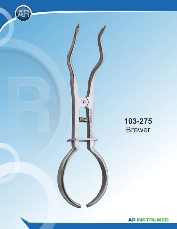 Rubber Dam Clamp Forceps Brewer 17cm