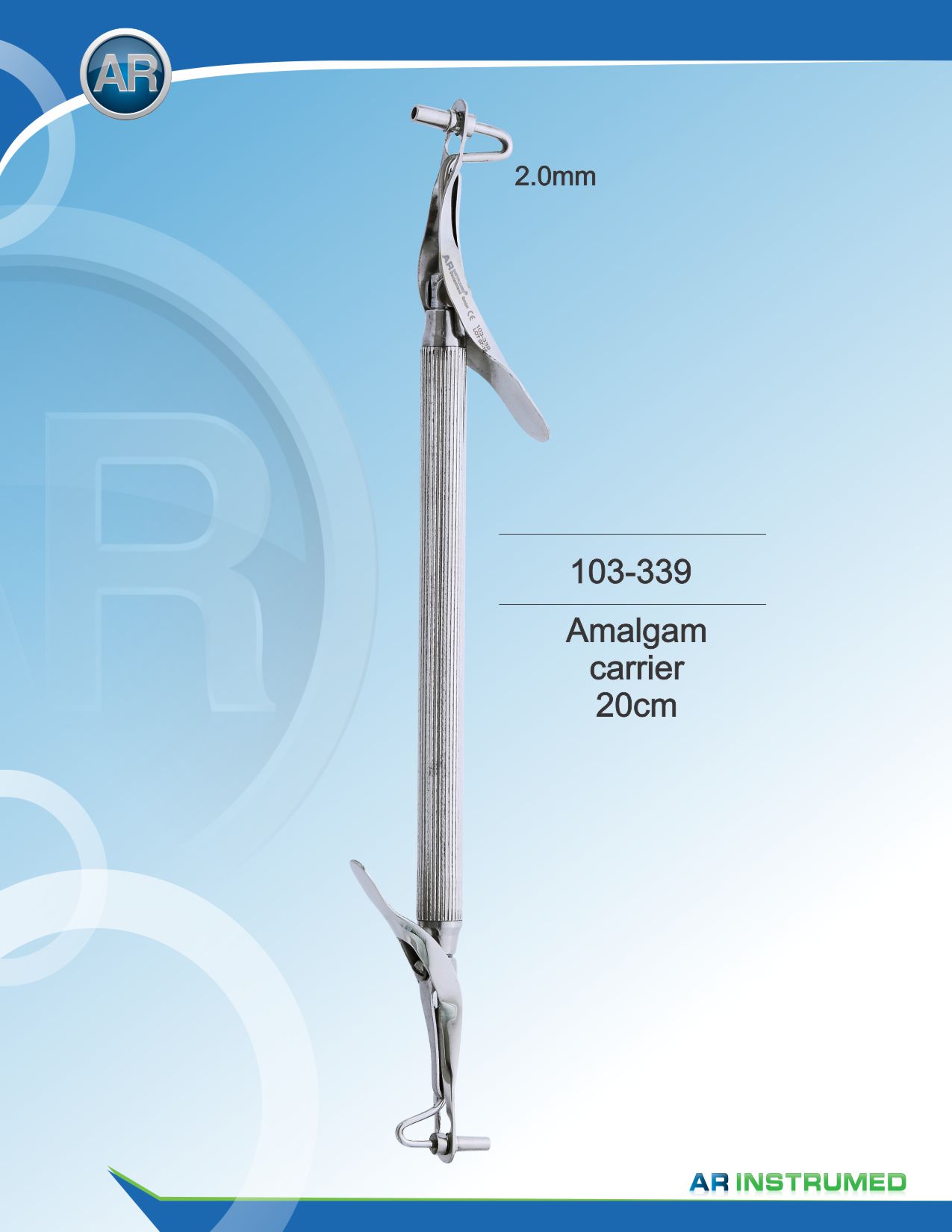 Amalgam Carrier 20cm 2.0/1.5mm