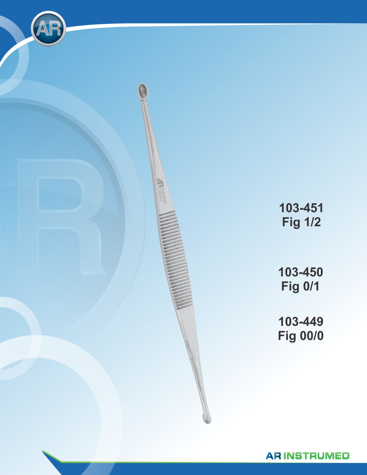 Williger Bone Curette 0/1 – AR Instrumed, Bone Rongeurs & Chisels