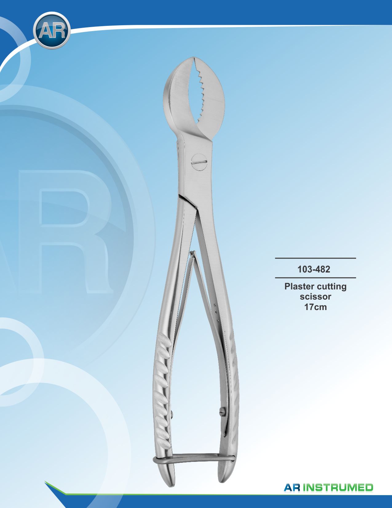 Plaster Cutting Scissor 17cm – AR Instrumed, Lab Hand Instruments