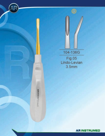 Afb.05 Lindo-Levian 3.5 mm Gouden – AR Instrumed, Root Elevators