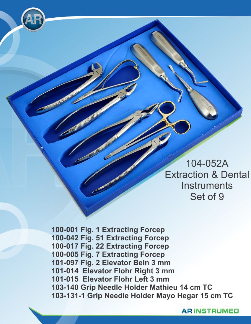 Extraction Instruments Set of 9