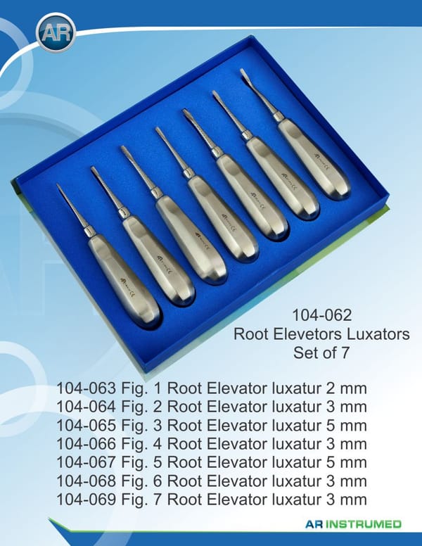 Root Elevator Luxators Set of 7