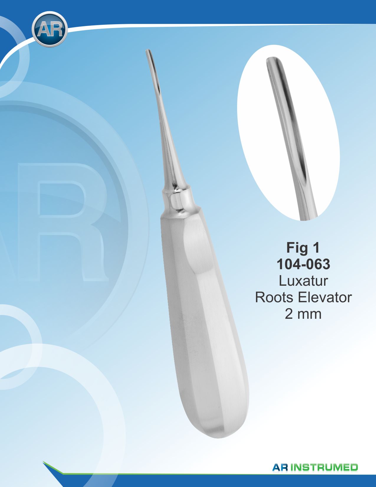 Luxator Curved Backward 2mm
