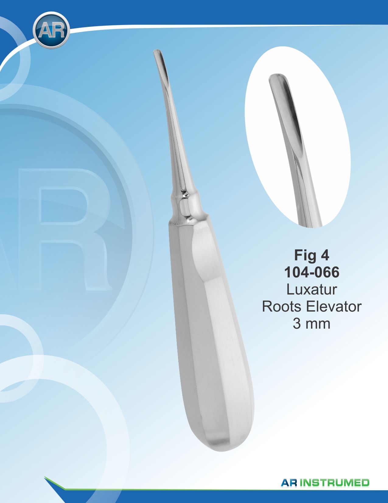 Luxator Curved Backward 3mm