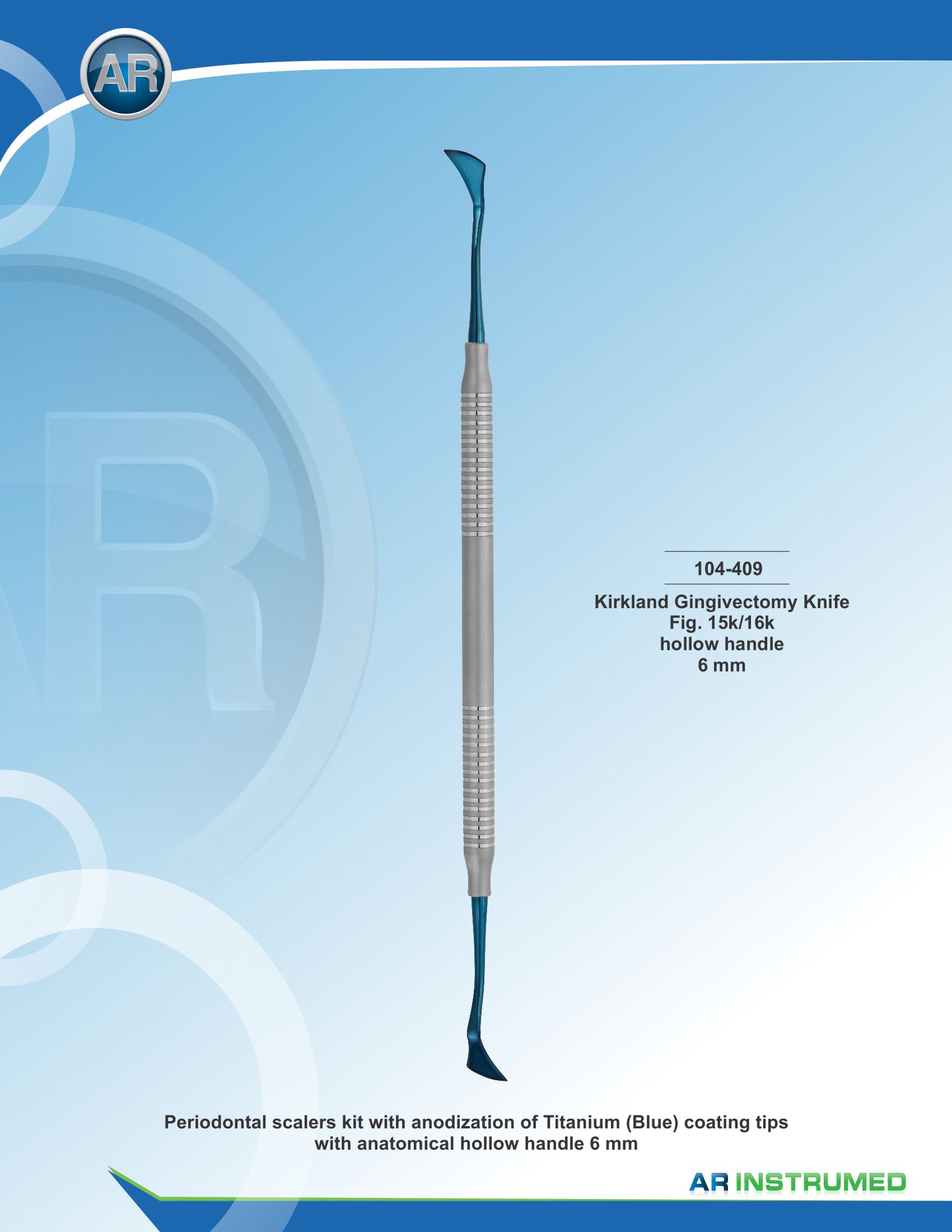 Kirkland Gingivectomy Knife Fig.15k/16k