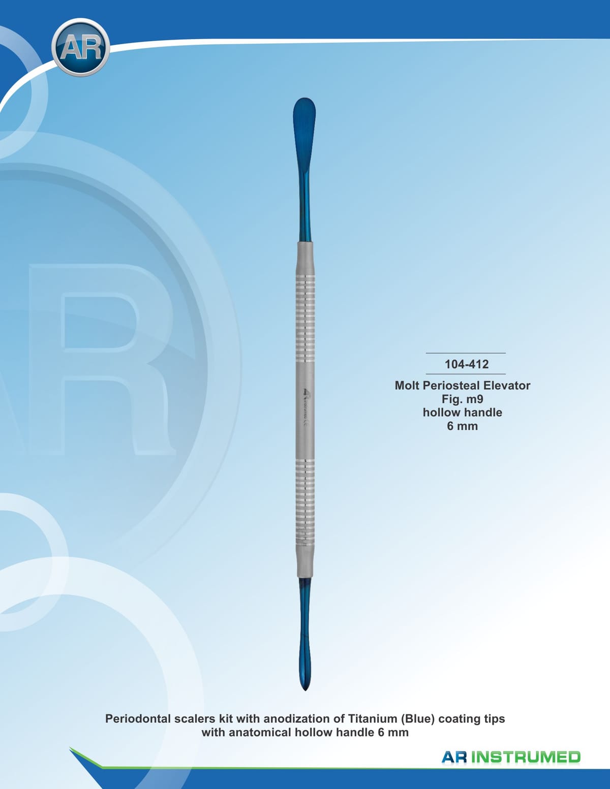 Molt Periosteal Elevator Fig.M9 – AR Instrumed, Chirurgische Instrumente
