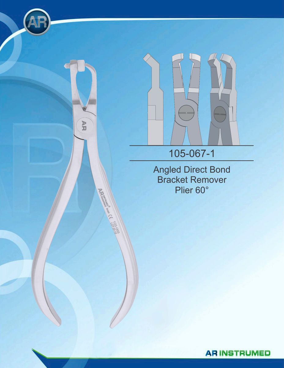 Orthodontics Pliers Angled Direct Bond Bracket Remover Plier 60°