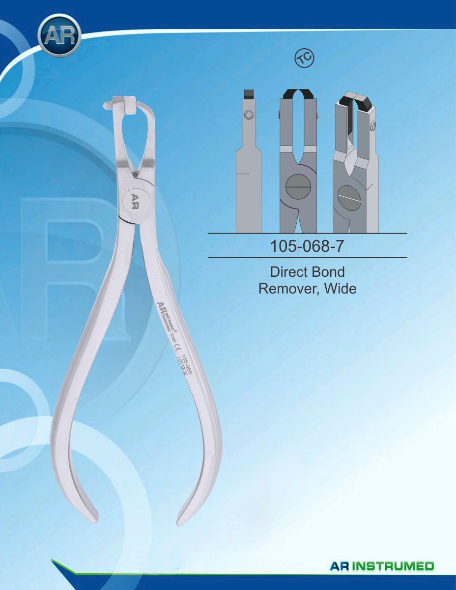 Orthodontic Pliers Direct Bond Remover, Wide (TC)
