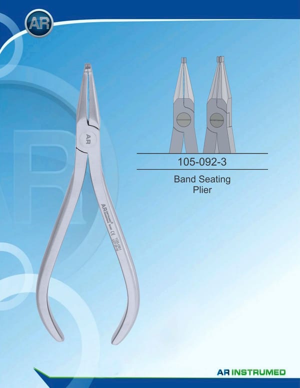 Band Seating Plier 2.8mm max 0.50mm.020" Wire